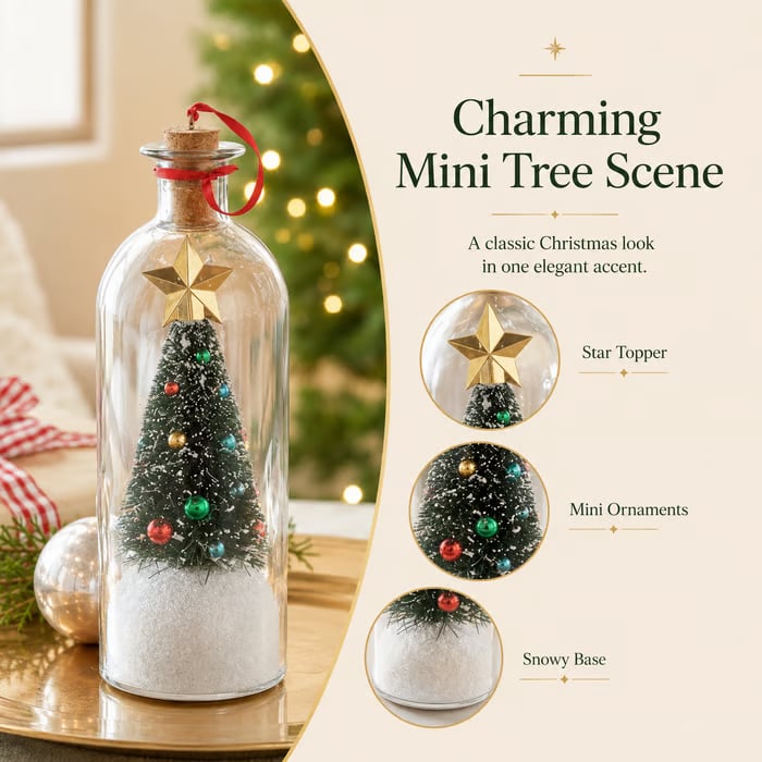 🎅🎄Christmas Sale -Recordable Christmas Tree Message In A Bottle❤