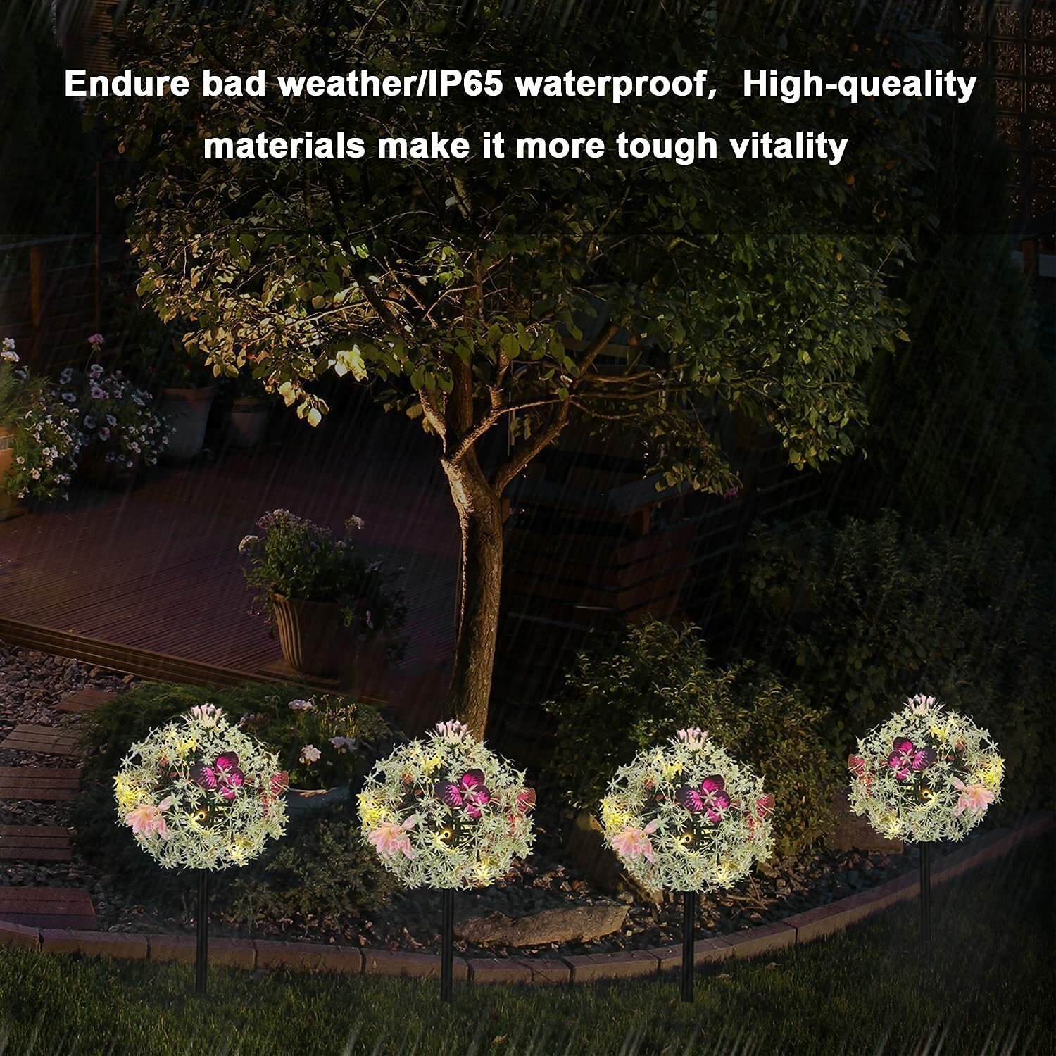 Solar Butterfly Light Garden Light With Sunflower Flashing(SET OF TWO)