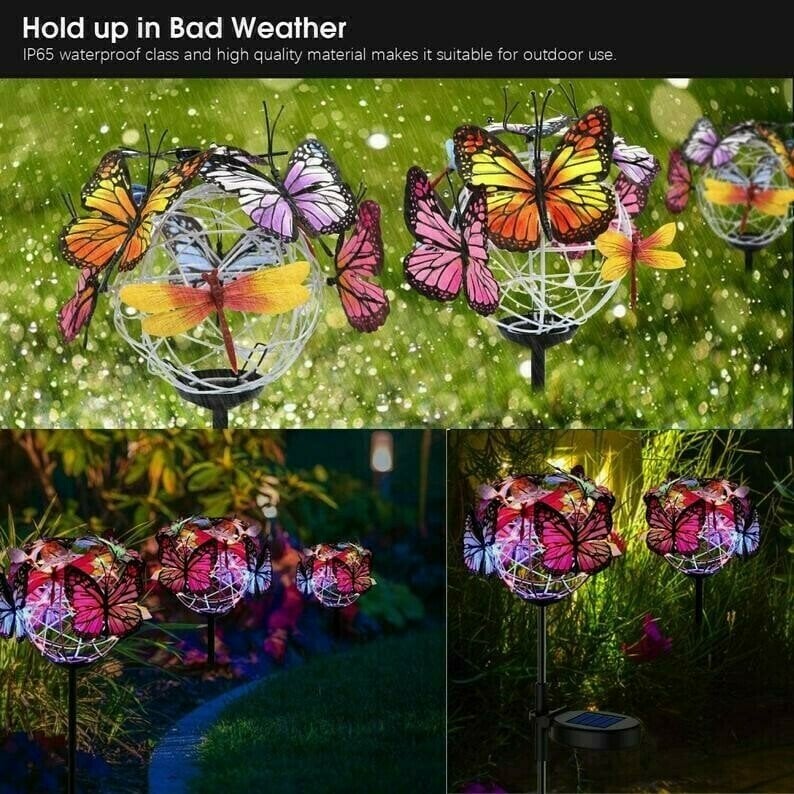 Solar Stake Lights Butterflies Decor Lights ( BUY 1 GET 1 Free )
