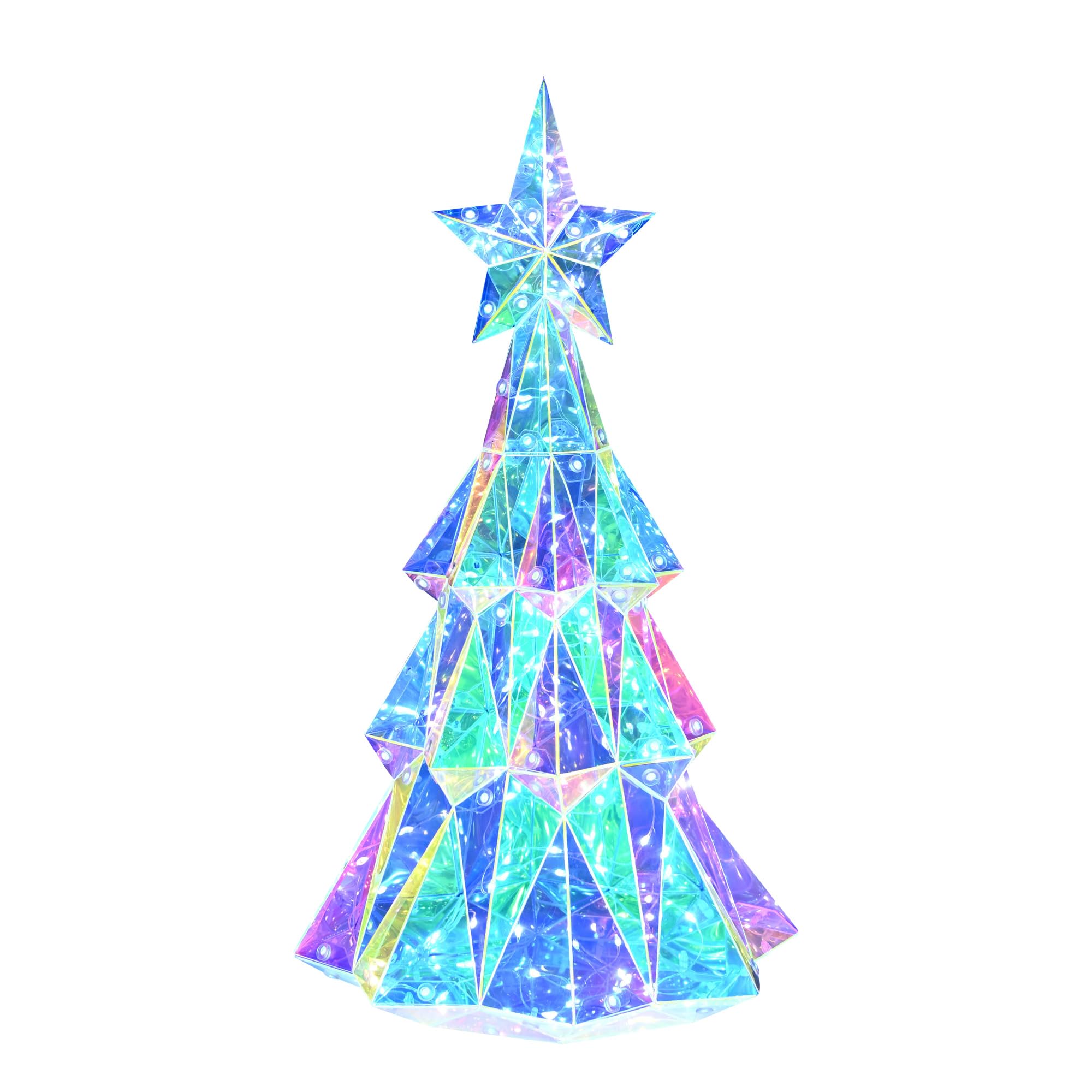 Holographic color-changing Christmas tree