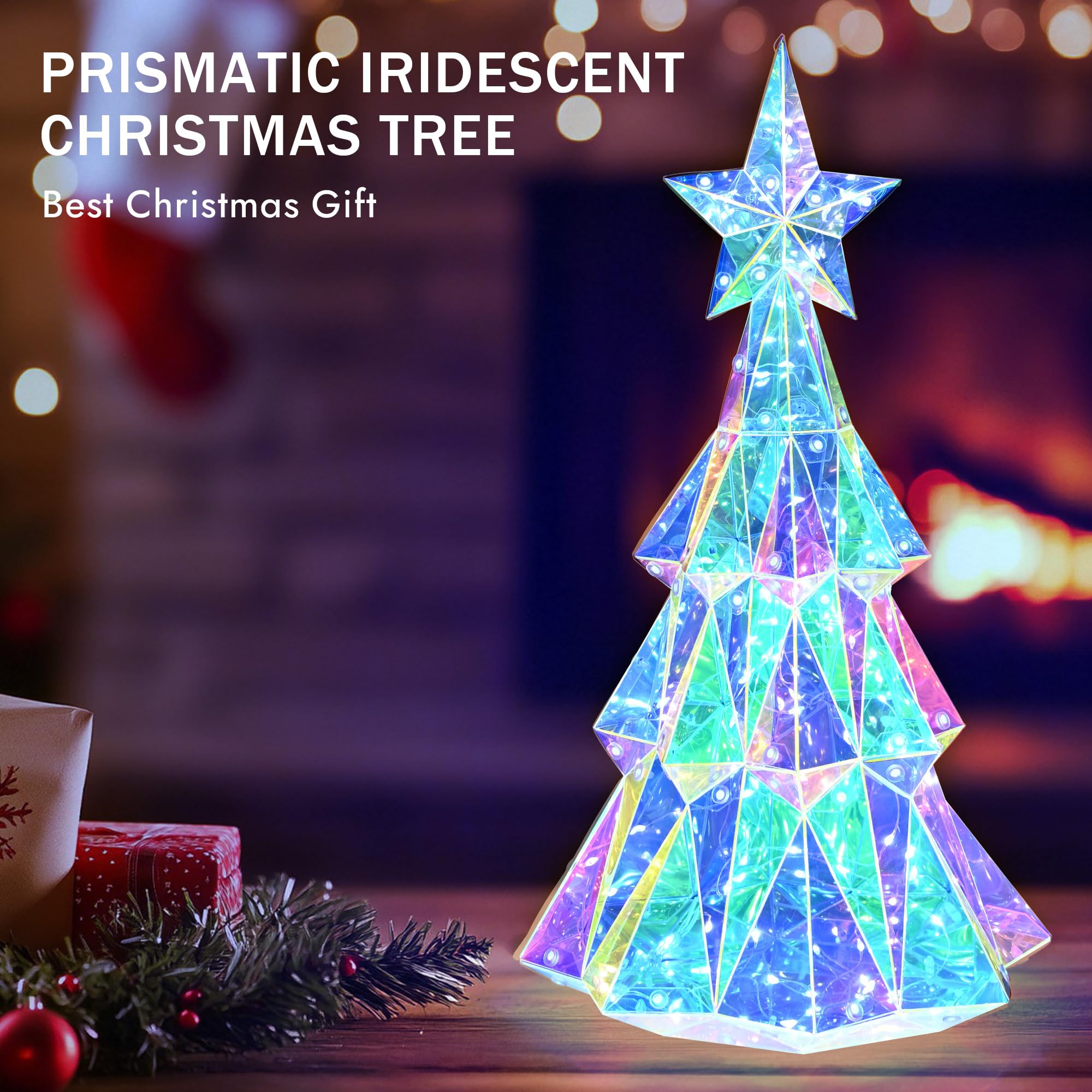 Holographic color-changing Christmas tree