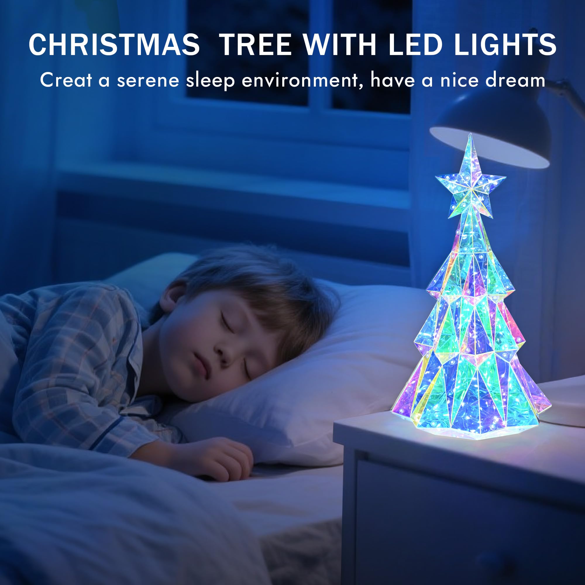 Holographic color-changing Christmas tree