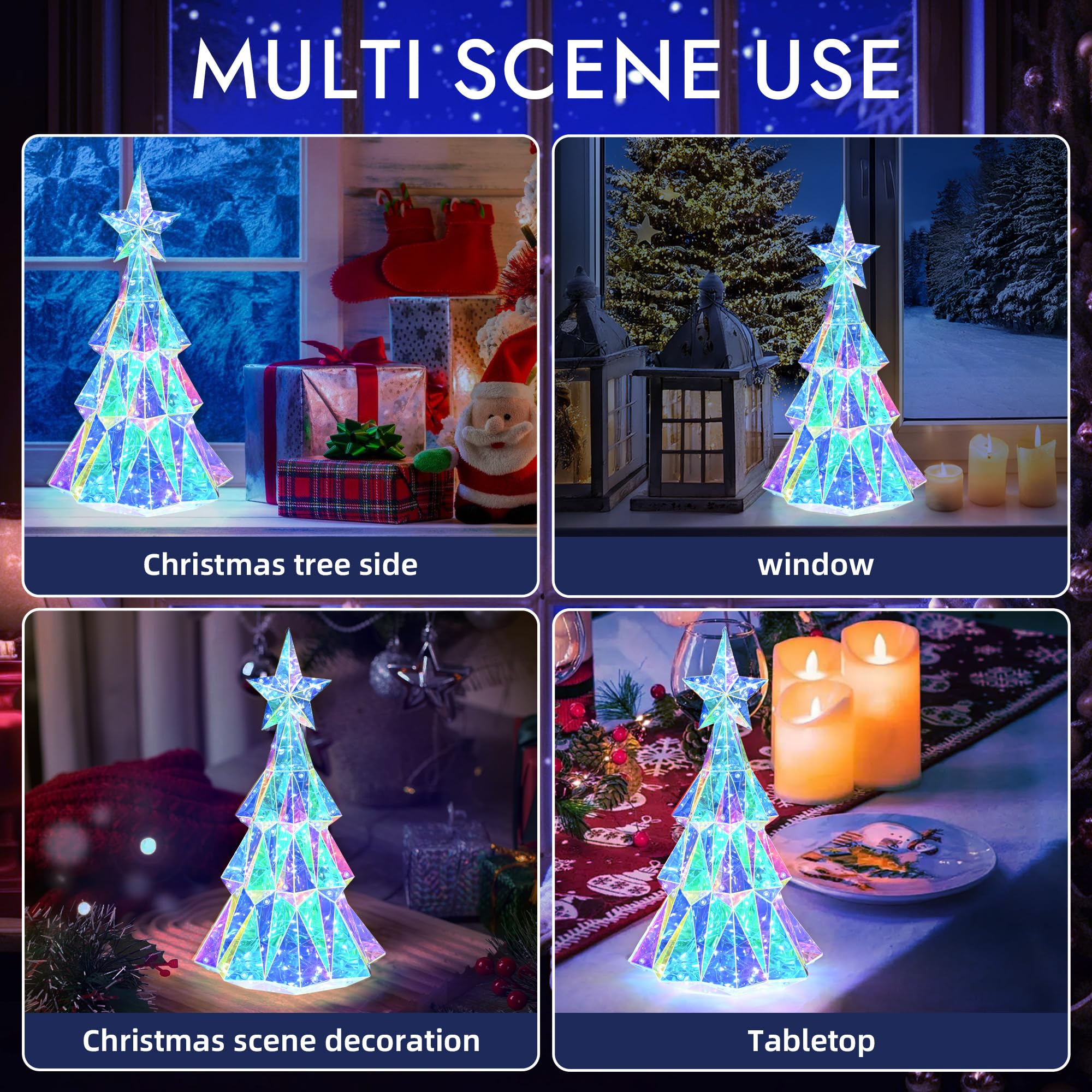 Holographic color-changing Christmas tree