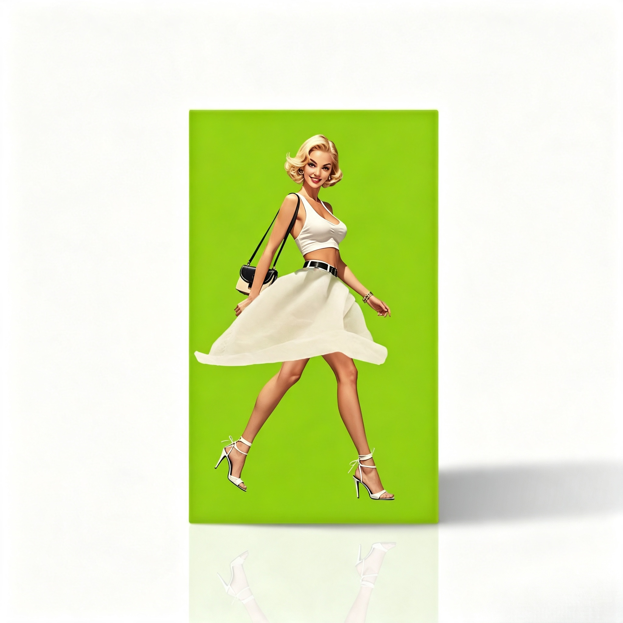 Versatile Skirt Tissue Box, Creative, High Aesthetic Value, Living Room Table Decoration, Flying Skirt Girl Tissue Box