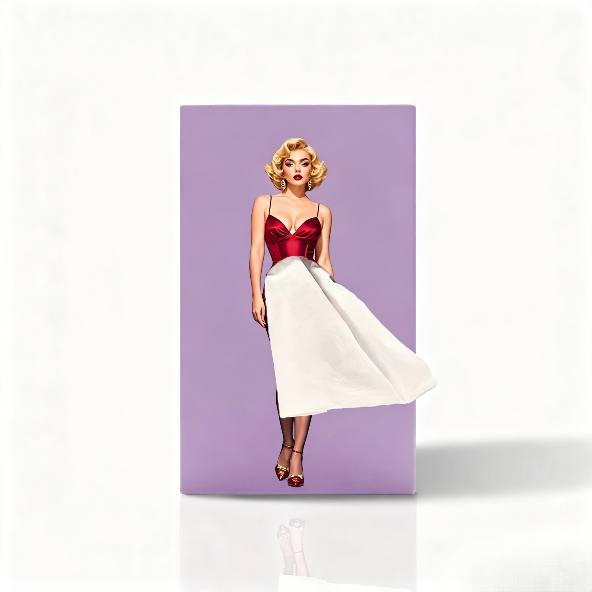 Versatile Skirt Tissue Box, Creative, High Aesthetic Value, Living Room Table Decoration, Flying Skirt Girl Tissue Box