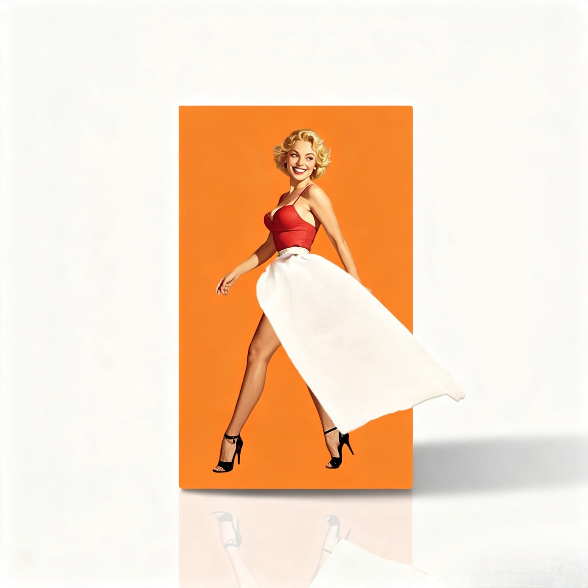 Versatile Skirt Tissue Box, Creative, High Aesthetic Value, Living Room Table Decoration, Flying Skirt Girl Tissue Box