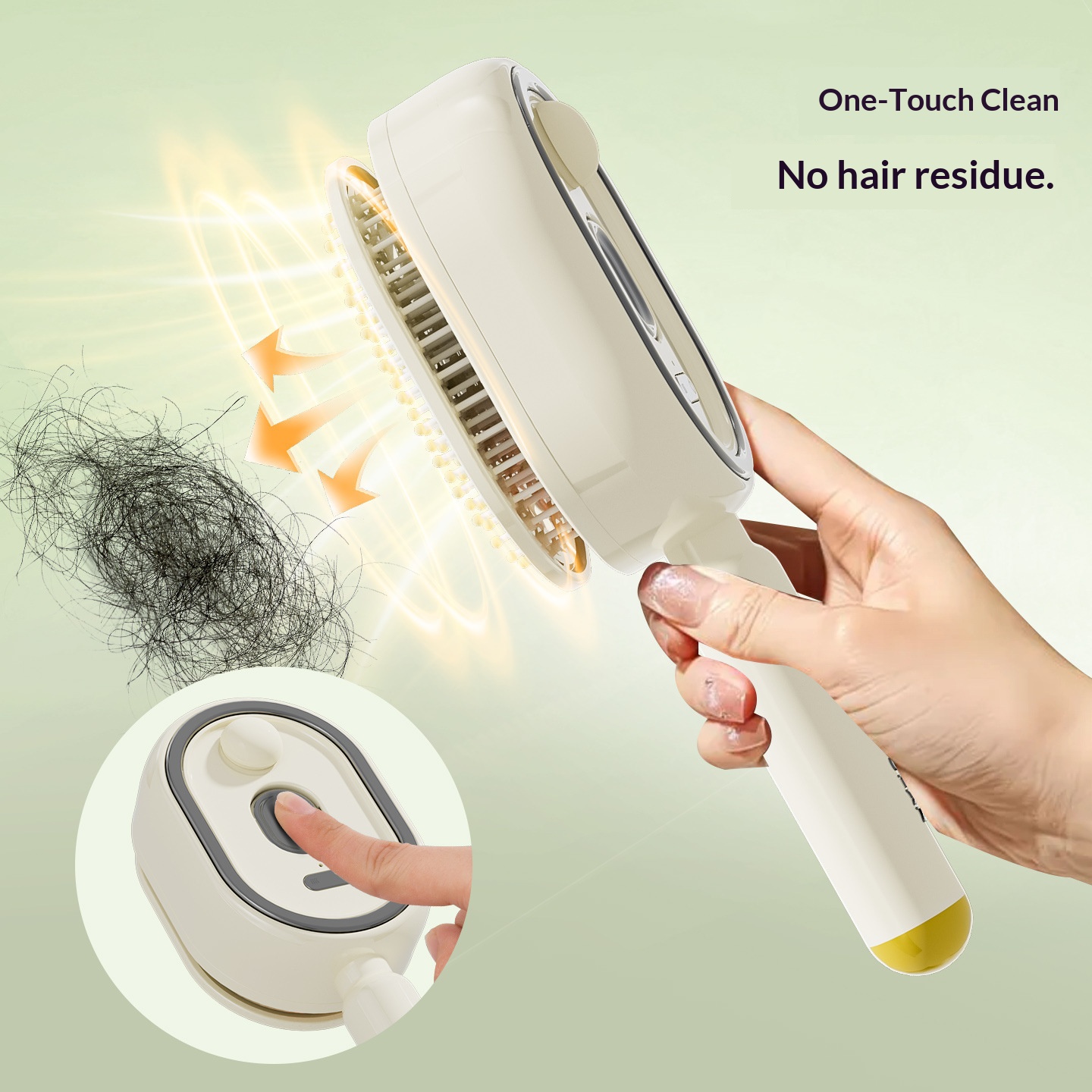 Wireless Negative Ion 2-in-1 Hair Straightening Brush