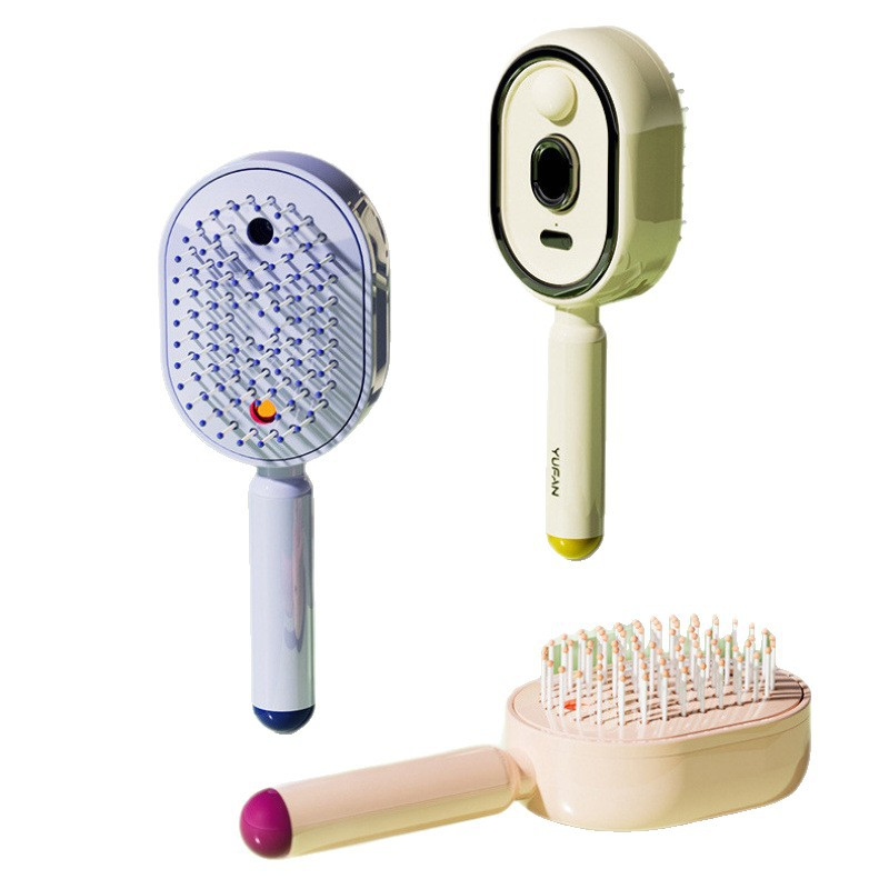 Wireless Negative Ion 2-in-1 Hair Straightening Brush