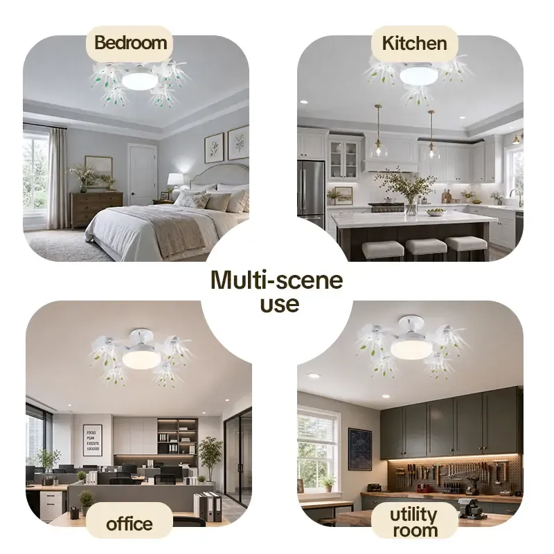 ✨ Foldable LED Ceiling Fan Light