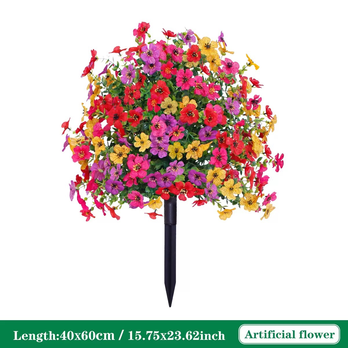 Lightweight Faux Daisy Bouquet with Eucalyptus Boxwood Greenery | Plastic Artificial Flowers for Indoor Outdoor Garden Patio Summer Decor