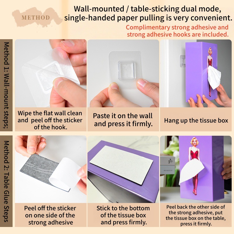 Versatile Skirt Tissue Box, Creative, High Aesthetic Value, Living Room Table Decoration, Flying Skirt Girl Tissue Box