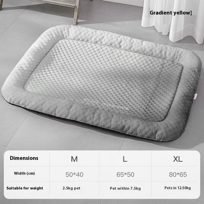 ⏰LAST DAY SALE ONLY$20.99!!❄Pet Cooling Mat for Dogs & Cats 🐾  Naturally Cool Ice-Silk Pad • Breathable, Washable & Soft 🌿  For Floors, Sofas & Car Travel • Multiple Sizes • Gradient Colours ☀️🐶🐱
