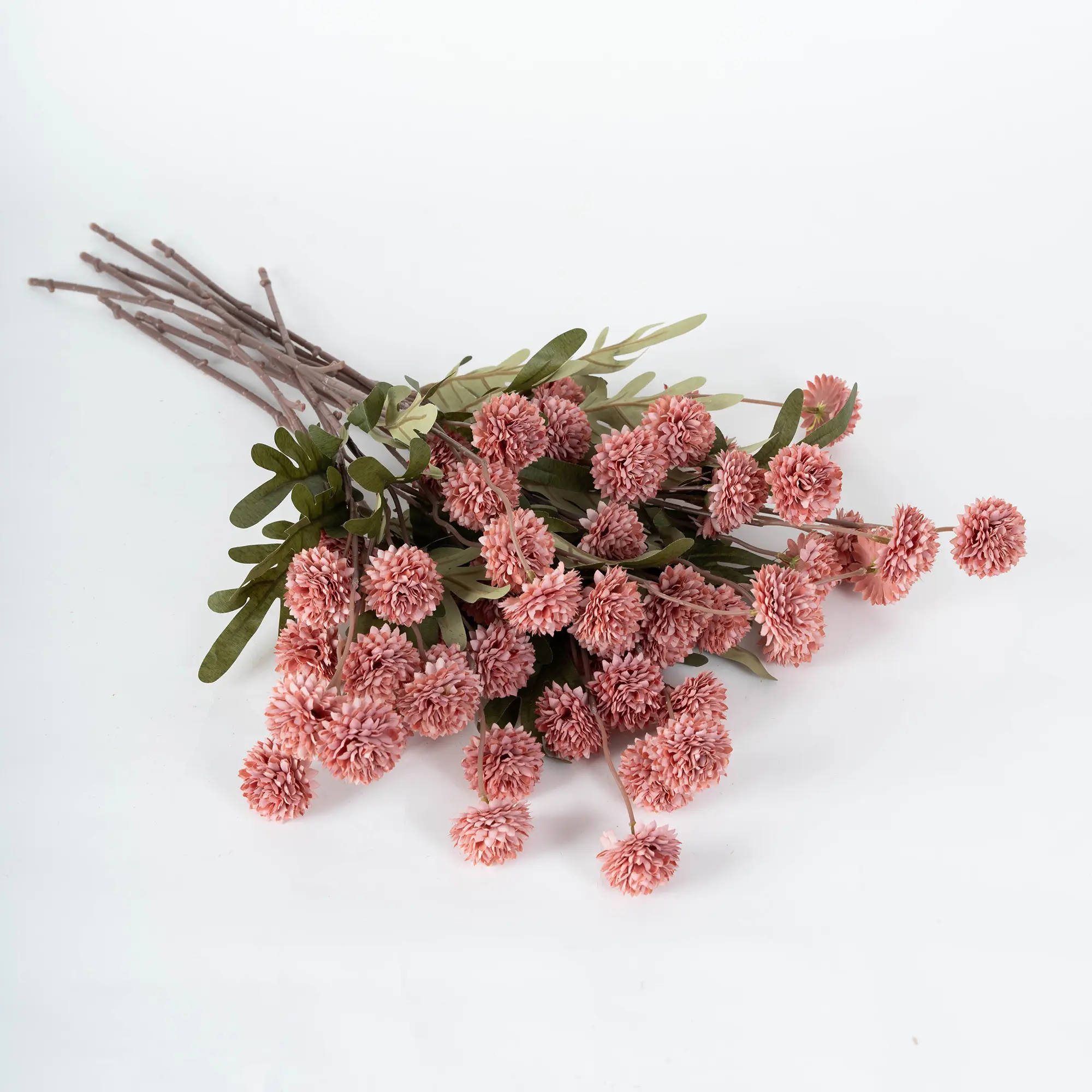 12Pcs Summer and Autumn Orange Harvest Festival Red Artificial Pom-Pom Flowers Snowball - Graduation Gifts Dandelion Bulk Faux Silk Blooms for DIY Bouquets, Wedding Centerpieces & Home Office Teacher Appreciation Gifts