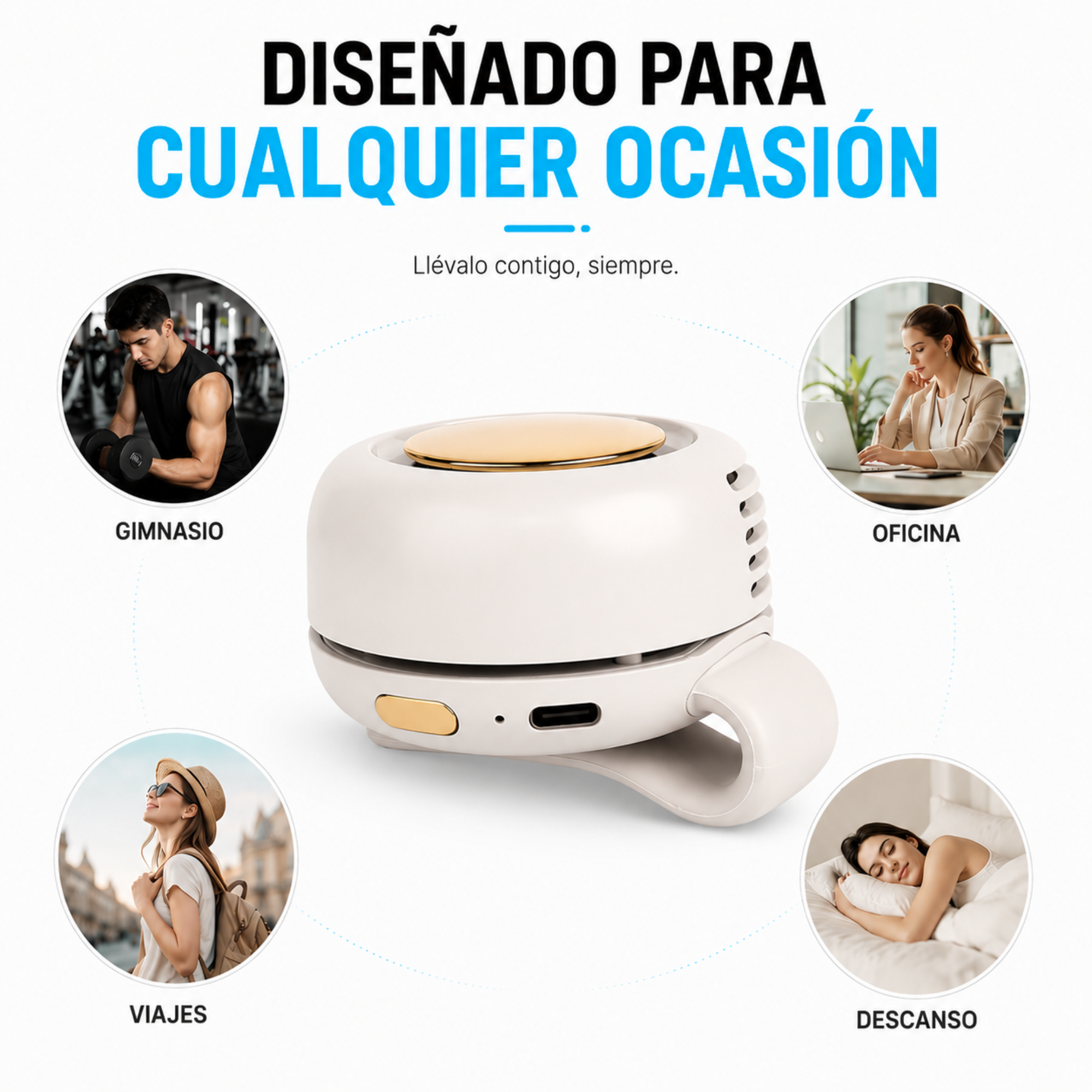 Mini Whirlwind Belt Fan – Powerful Portable Summer Cooling Fan