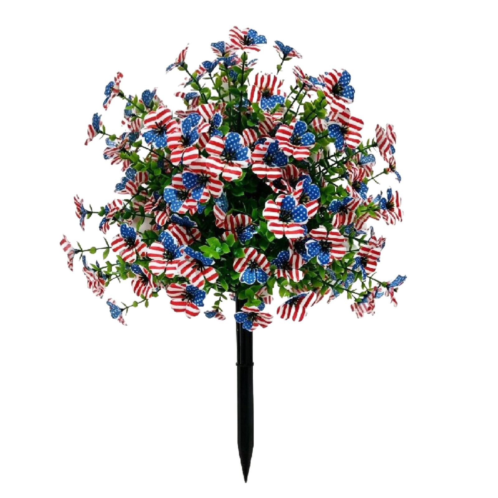 Lightweight Faux Daisy Bouquet with Eucalyptus Boxwood Greenery | Plastic Artificial Flowers for Indoor Outdoor Garden Patio Summer Decor