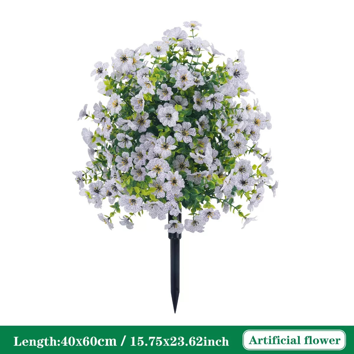 Lightweight Faux Daisy Bouquet with Eucalyptus Boxwood Greenery | Plastic Artificial Flowers for Indoor Outdoor Garden Patio Summer Decor