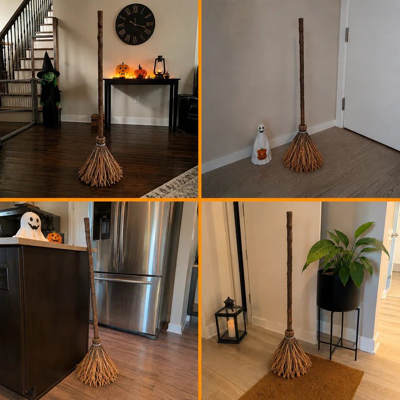 🎃 Self-Moving Enchanted Broom | Halloween Must-Have Decor