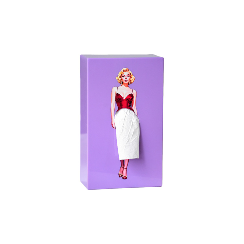 Versatile Skirt Tissue Box, Creative, High Aesthetic Value, Living Room Table Decoration, Flying Skirt Girl Tissue Box