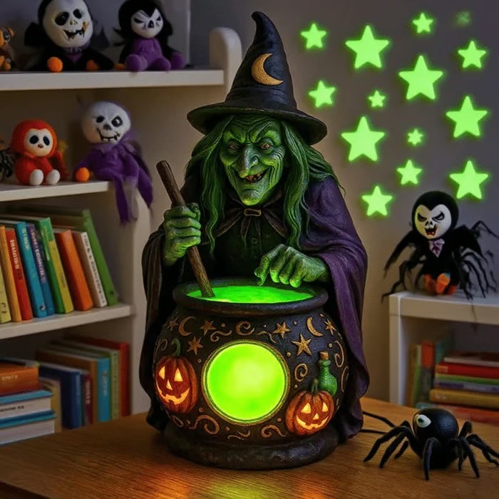 🔥 Last Day 49% OFF-2026 Halloween Witch Lamp, Indoor Holiday Party Atmosphere Lighting for Home, Porch, Tabletop Decor(📦Buy 2 Free Shipping)