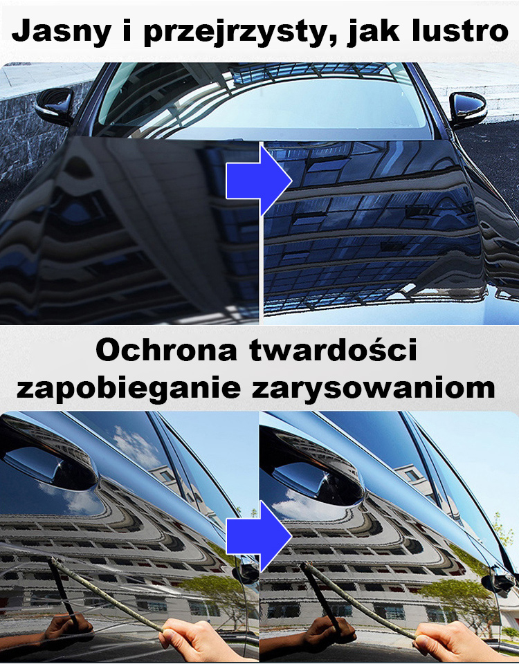 Niemiecka Powłoka Ceramiczna Nano Spray Seal | Efekt Lustra 180 Dni (Zestaw + Ręcznik)