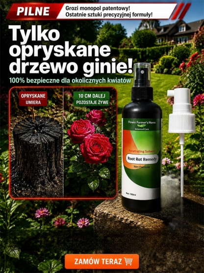 【Bez kopania!】 Nano-rozpuszczalnik do korzeni – niszczy pnie w 7 dni (Koncentrat 100ml)
