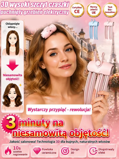 Styler Termiczny 3D Omotesando Star-Diamond – Bezprzewodowa Szczotka Jonizująca do Objętości Włosów