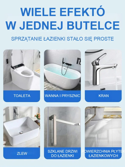 Odkamieniacz w Sprayu 6w1: Czystość Bez Szorowania i 99,9% Dezynfekcji