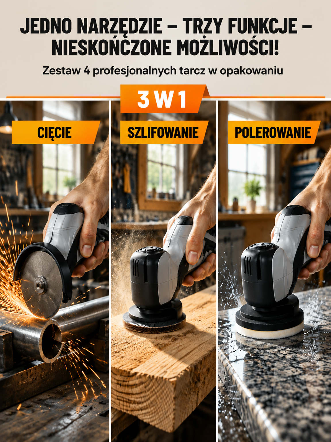 🇩🇪 Bezszczotkowa Mini Szlifierka Kątowa Aku 16.8V | Niemiecka Precyzja | 2 Baterie