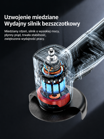 🇩🇪 Bezszczotkowa Mini Szlifierka Kątowa Aku 16.8V | Niemiecka Precyzja | 2 Baterie