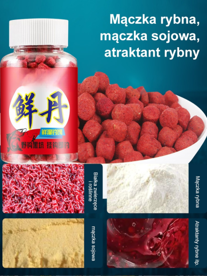 【3 Sekundy do Brania!】Gotowa Przynęta Białkowa - Świeże Klopsiki Mięsne na Ryby