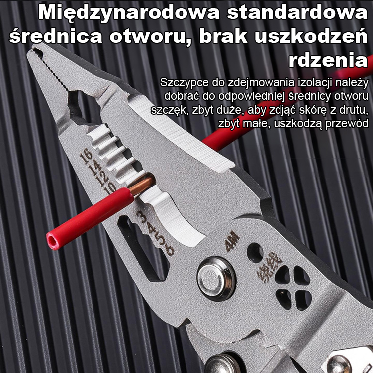 【14w1 Niemiecka Jakość】Wielofunkcyjne Szczypce Składane ze Śrubokrętem i Próbnikiem LED 12-220V