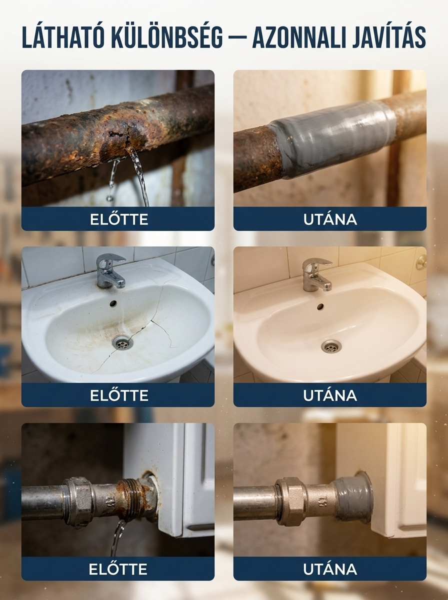 【Tartós Javítás】🏡 Mindent megjavít! Szupererős hideghegesztő ragasztó – a háztartás megmentője szivárgás és repedés ellen!