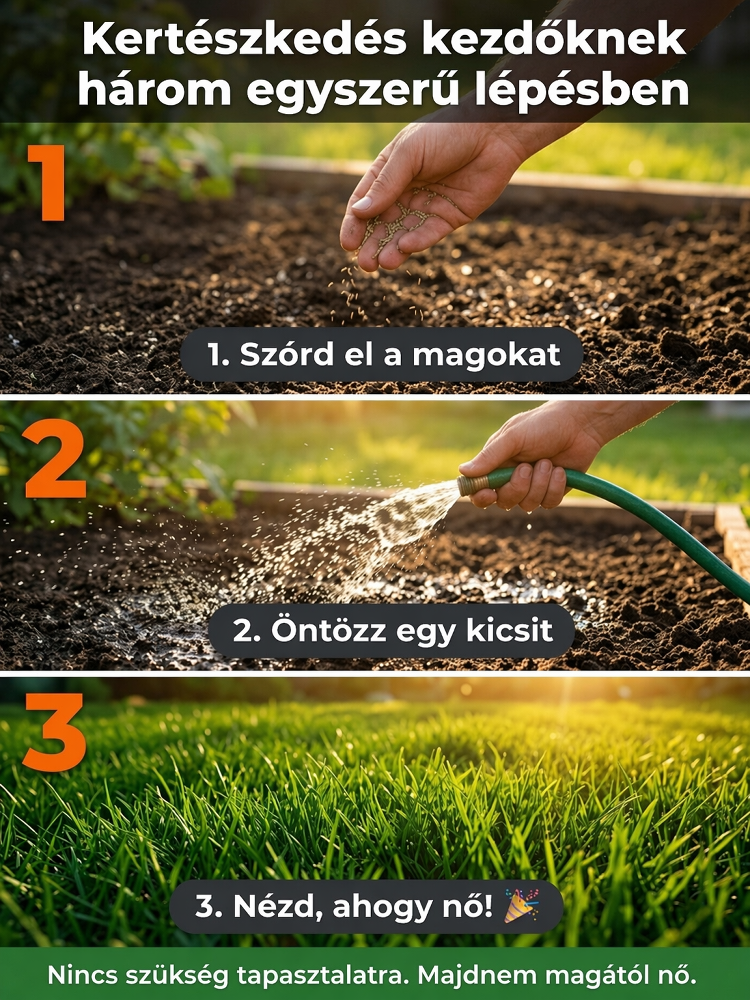 🌱7 nap alatt növő fűmag - Állatbarát, Négy Évszakos Pázsit & Biztonságos Utánvét, 0 Ft Szállítás