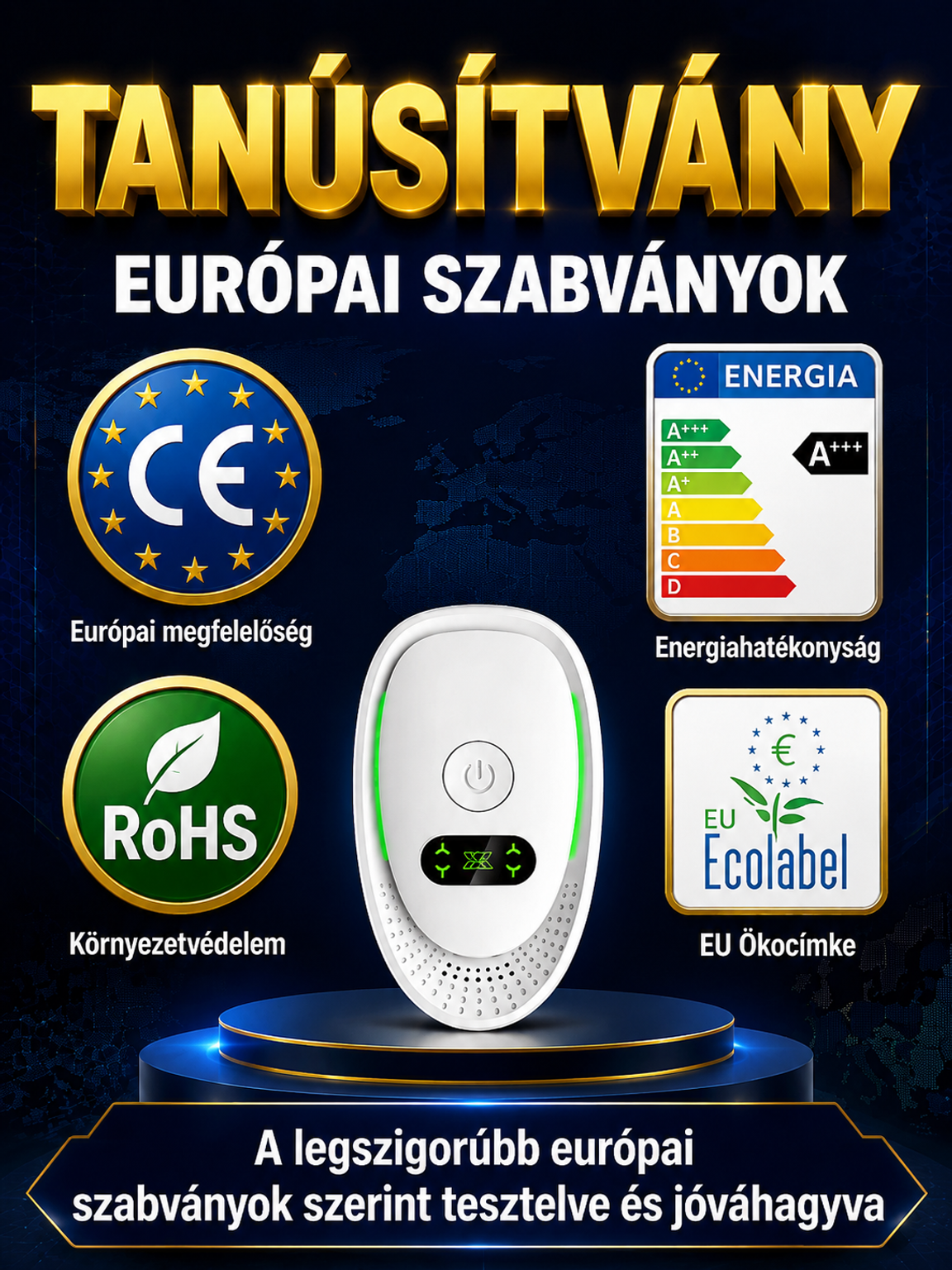🏥Elektromos Levegőtisztító 99,9%-os Szűréssel – Csendes, Energiatakarékos & Ingyenes Szállítás! ✨