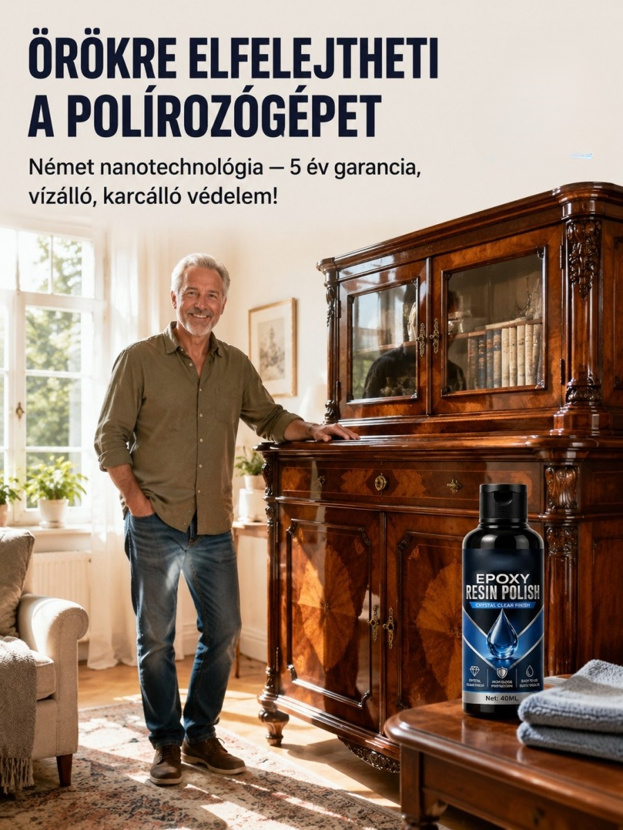 [80% Akció] Instant Bútorfelújító Polírozó - Tükörfényes Ragyogás Csak Egy Ronggyal (Utánvét)