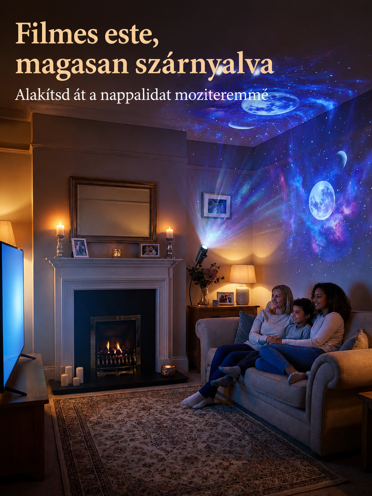 Prémium Óceán & Csillag Projektor: 15 Jelenet a Relaxáló Hangulatért – Most Akciósan!