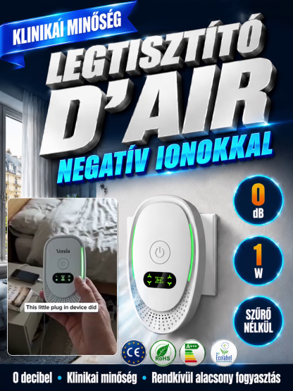 🏥Elektromos Levegőtisztító 99,9%-os Szűréssel – Csendes, Energiatakarékos & Ingyenes Szállítás! ✨