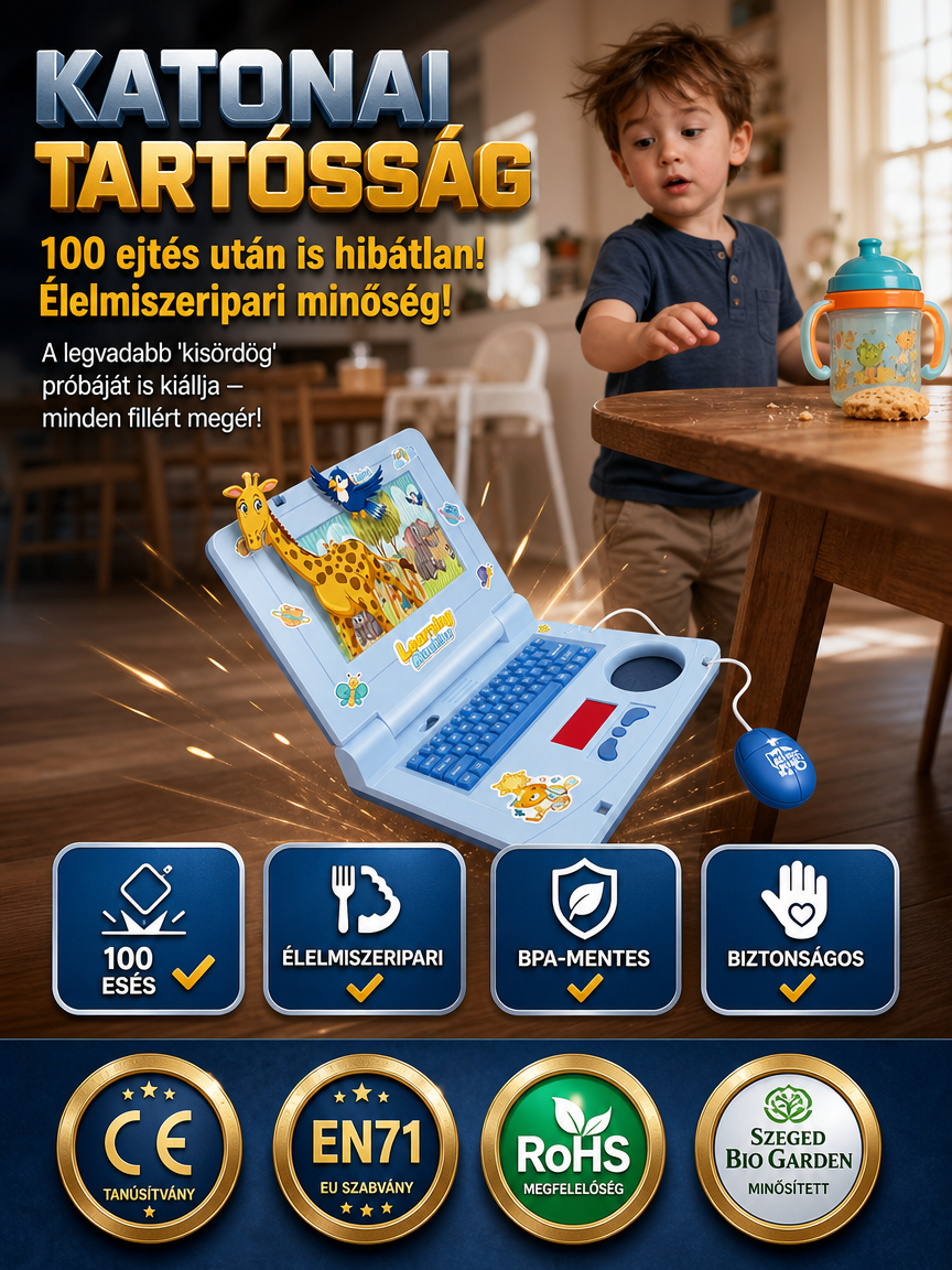 Szemkímélő Gyerek Laptop: A Vidám Játékpajtás (-50% Akció + Utánvét)