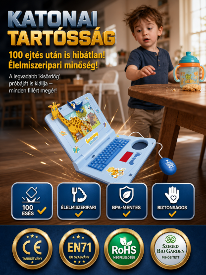 Szemkímélő Gyerek Laptop: A Vidám Játékpajtás (-50% Akció + Utánvét)
