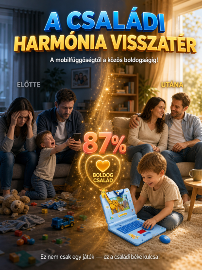 Szemkímélő Gyerek Laptop: A Vidám Játékpajtás (-50% Akció + Utánvét)