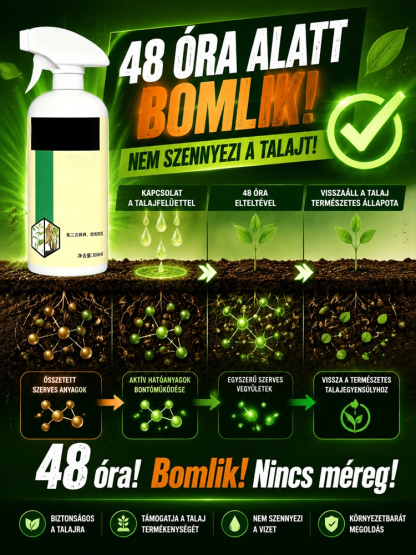 🔥 Profi Gyökérirtó Permet (1/2/3 db-os csomag) | 50% Akció + Ingyenes Szállítás + Utánvét!