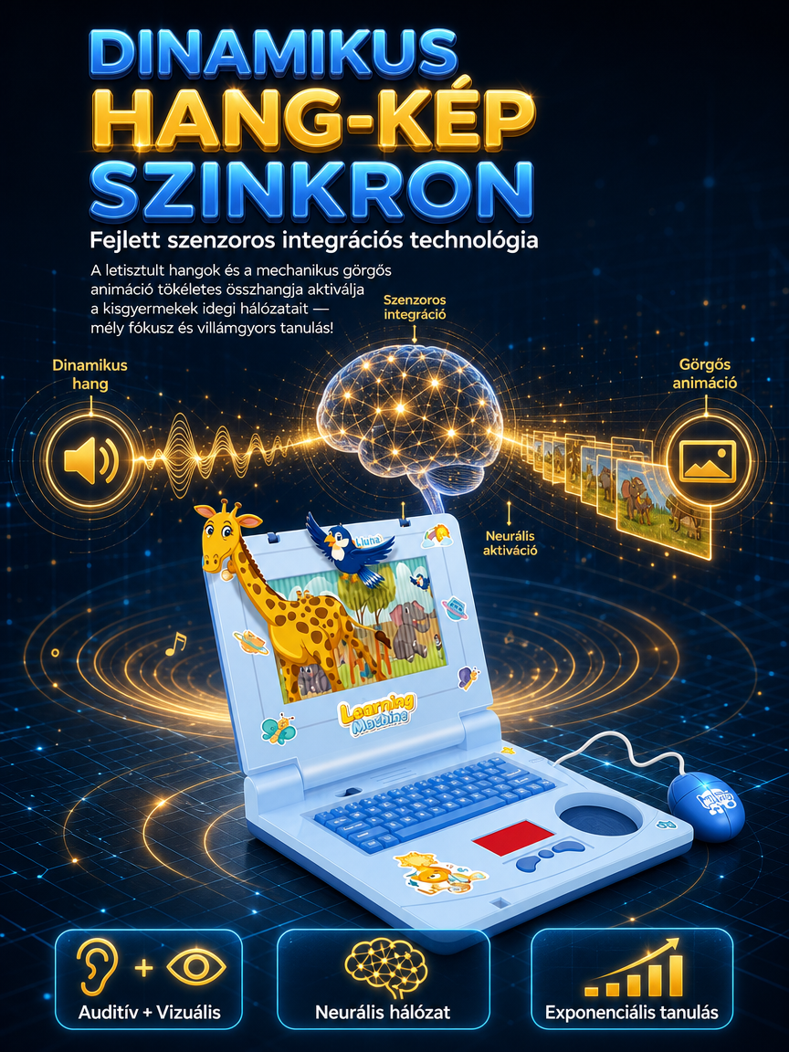 Szemkímélő Gyerek Laptop: A Vidám Játékpajtás (-50% Akció + Utánvét)