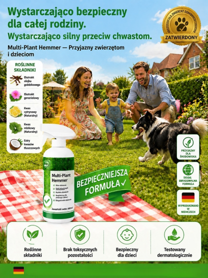 Szybko działający spray na chwasty i bambus. Jedno spryskanie chroni przed chwastami przez 5 lat!