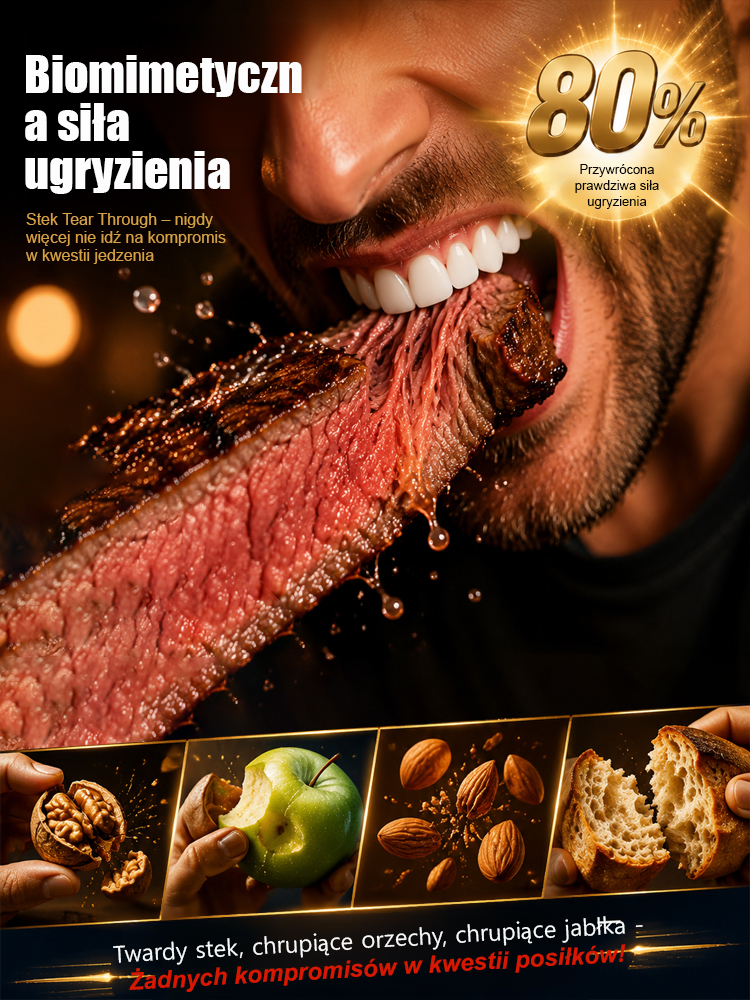 ✅ Certyfikat Amerykańskiego Stowarzyszenia Stomatologicznego (ADA): Nanomateriał antybakteryjny, unisex. Natychmiast przywraca silną siłę zgryzu, pewny uśmiech i sprawia, że ​​wyglądasz o 20 lat młodziej!