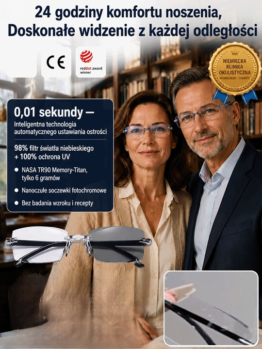 Nie wymaga badania wzroku • Dożywotnie użytkowanie • Zakres autofokusa od -10,00D ​​do +10,00D ​​— Okulary sportowe multifokusowe
