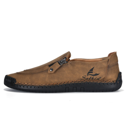 Last day 50% off 🔥⏱️Christmas sale⏱️🔥Men's genuine calfskin slip-on loafers