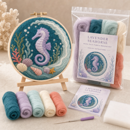The Ocean Friends Wool Felt Kits That Turn Making Into Wall Art