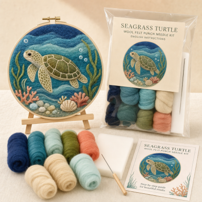 The Ocean Friends Wool Felt Kits That Turn Making Into Wall Art