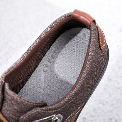 Men's Casual Canvas Shoes Waterproof Orthopedic Walking Shoes