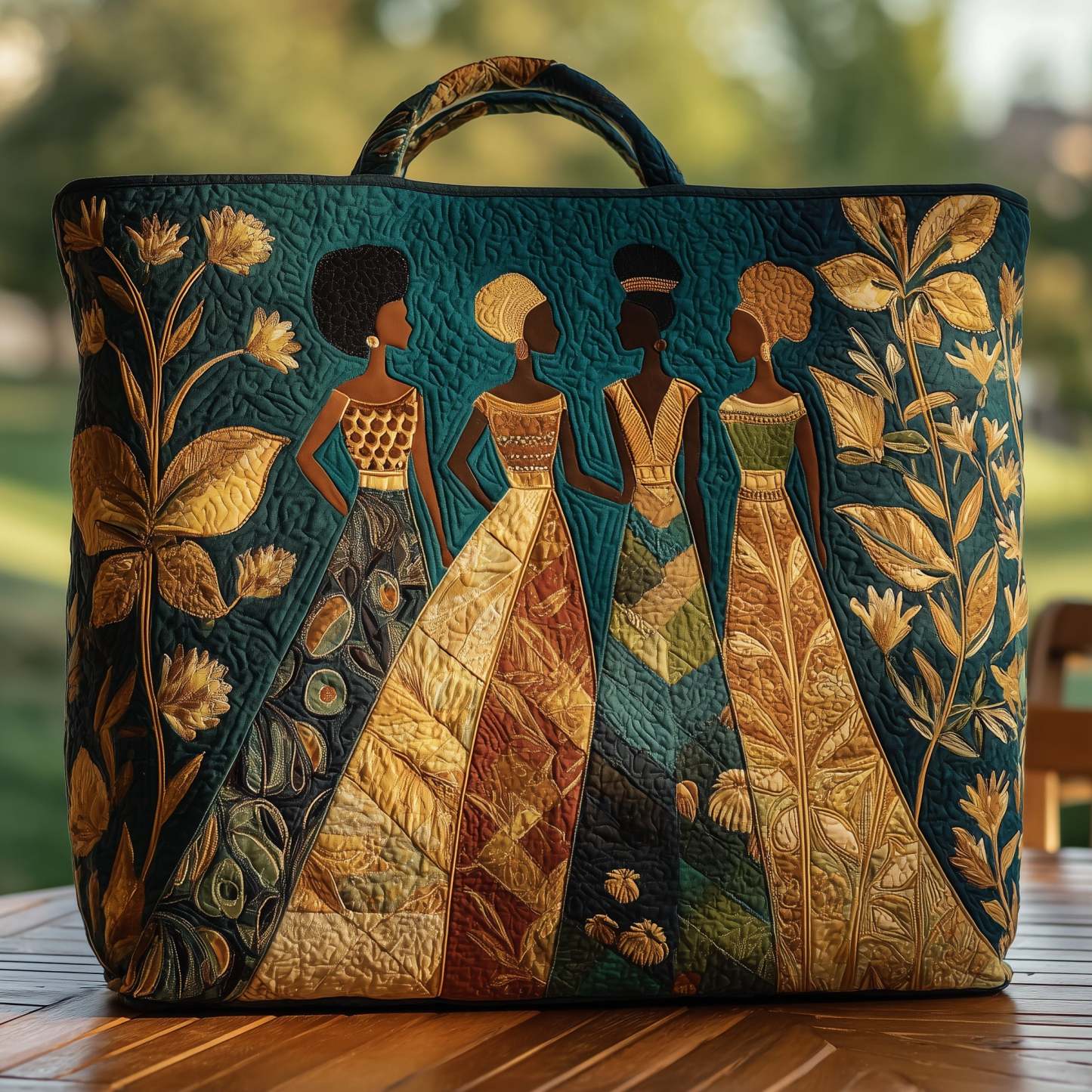 Golden Queens Quilted Tote Bag GFTOHD8230